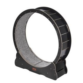 VEVOR Wooden Cat Exercise Wheel, 43.3" Large Cat Treadmill Wheel for Indoor Cats