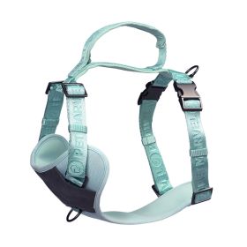 PETMARVEL Adjustable Embroidered Stylish Dog Harness (Option: Mint Green-Medium)